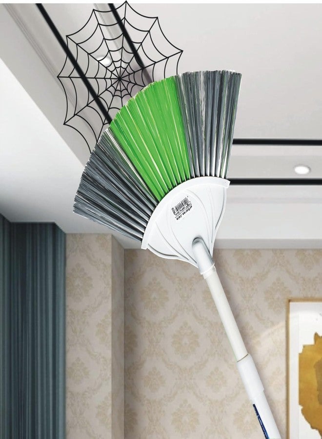 Vimal SAAMA (2 in 1) Multi-Purpose Broomstick with Extendable Handle & Interchangeable Broom-Heads for Jaala (Spider/Cob Web) / Ceiling Fan/Wall/Roof Cleaning (Combo Pack of 1) - Image 4